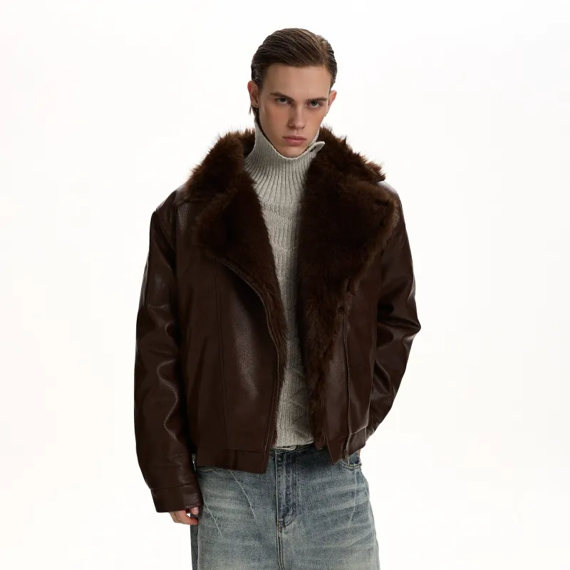 RT No. 59022 JIIN TRENCH COLLAR LEATHER JACKET made by Real Takai