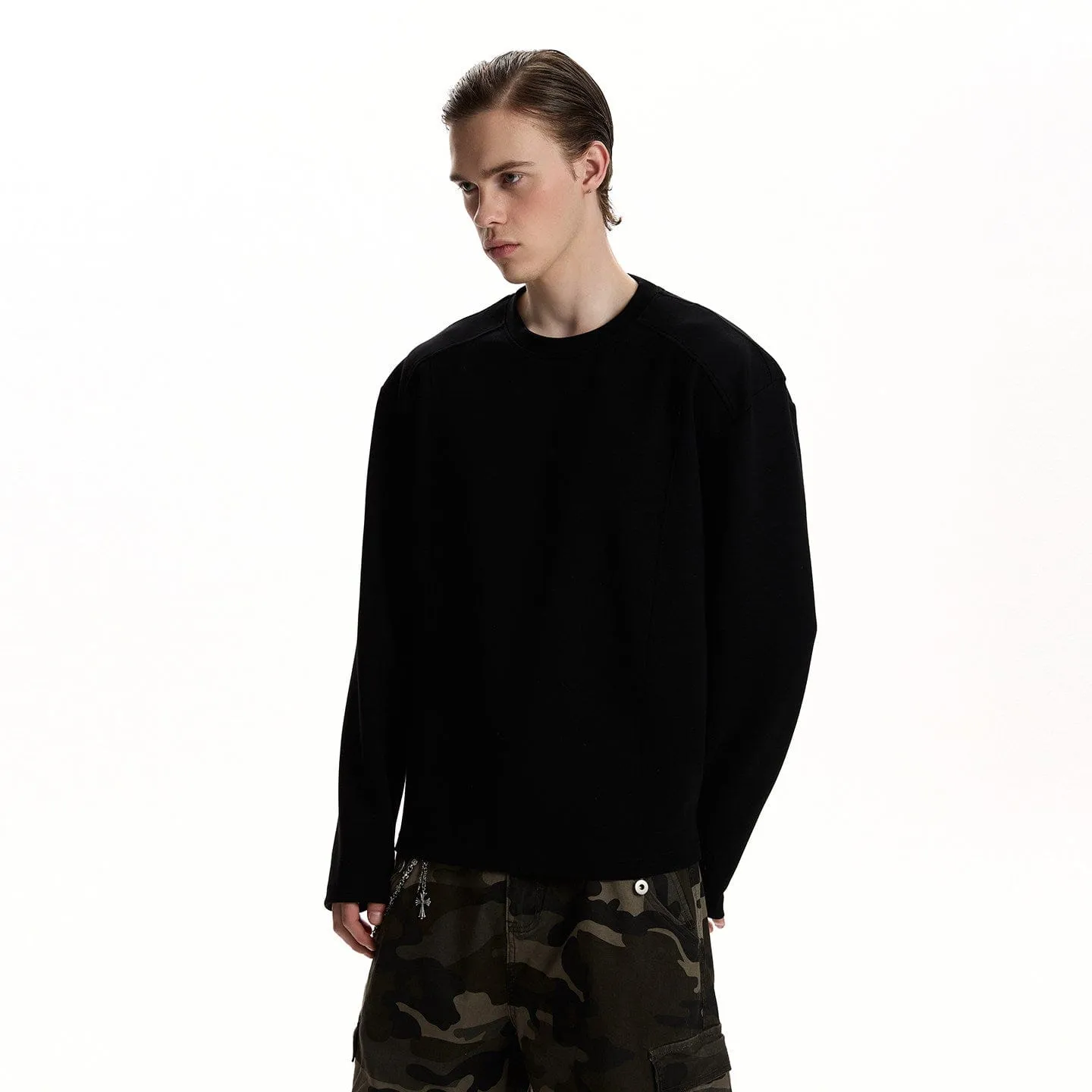 RT No. 59075 SILHOUETTE BOXY CREWNECK SWEATER sold by Real Takai product image thumbnail 4