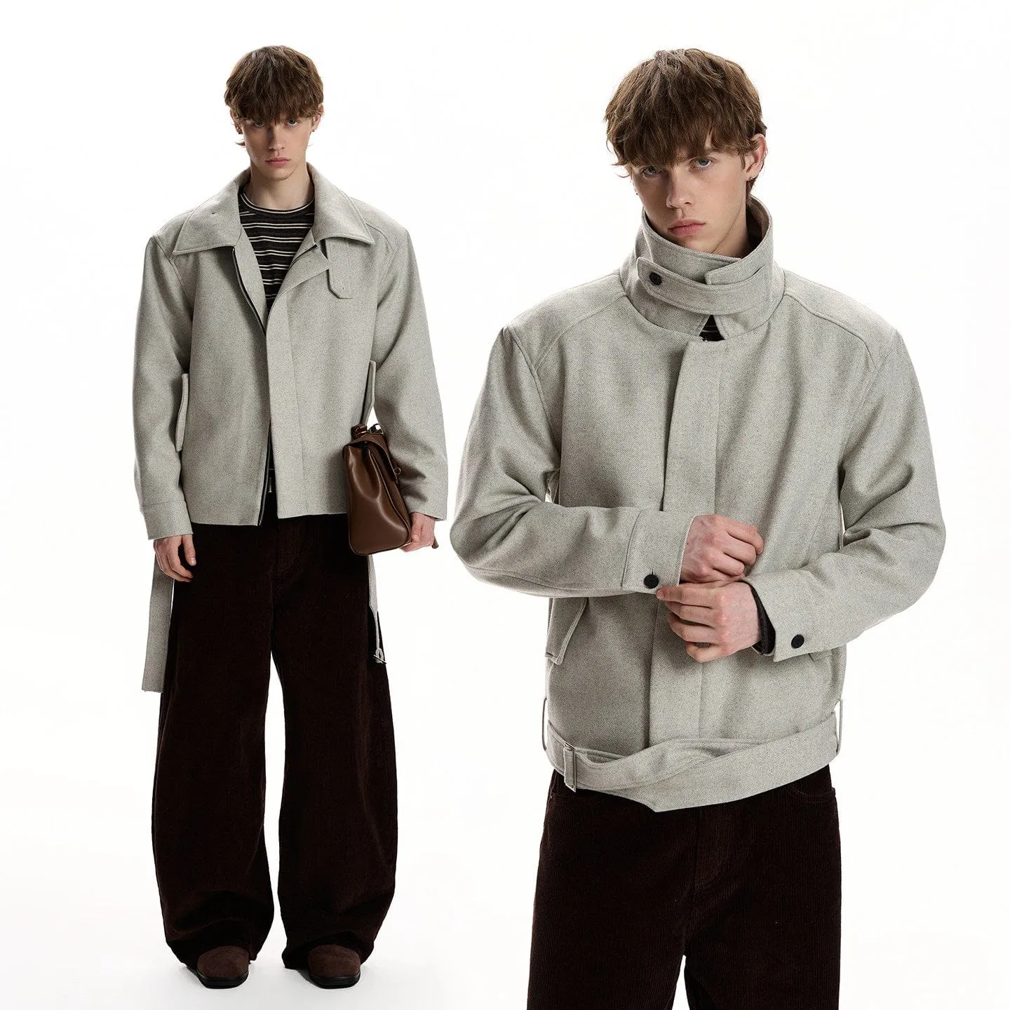 RT No. 59056 WOOLEN TRENCH COLLAR JACKET sold by Real Takai product image thumbnail 4