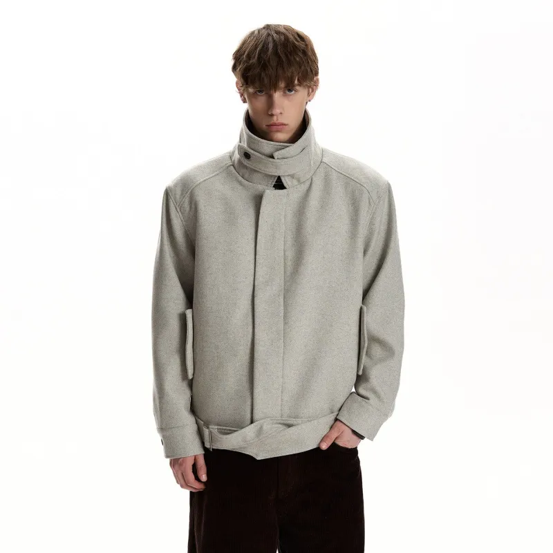 RT No. 59056 WOOLEN TRENCH COLLAR JACKET sold by Real Takai