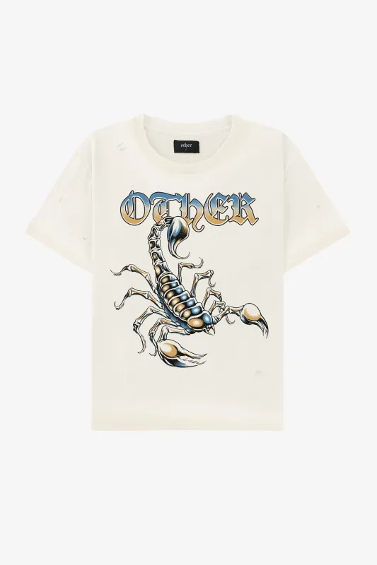 Chrome Scorpion Vintage Tee | Blonde sold by Other UK