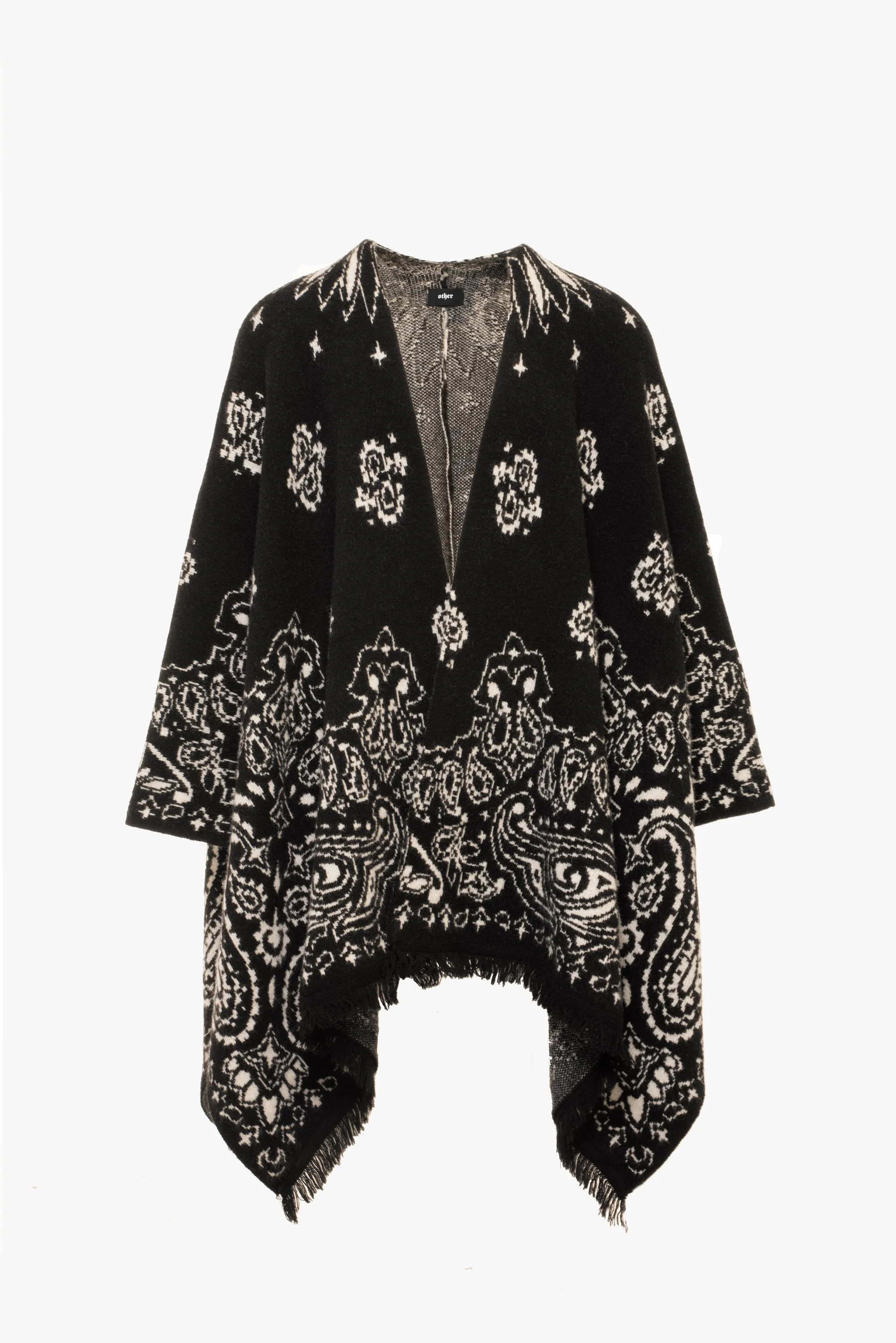 Western Bandana Poncho - Black sold by Other UK