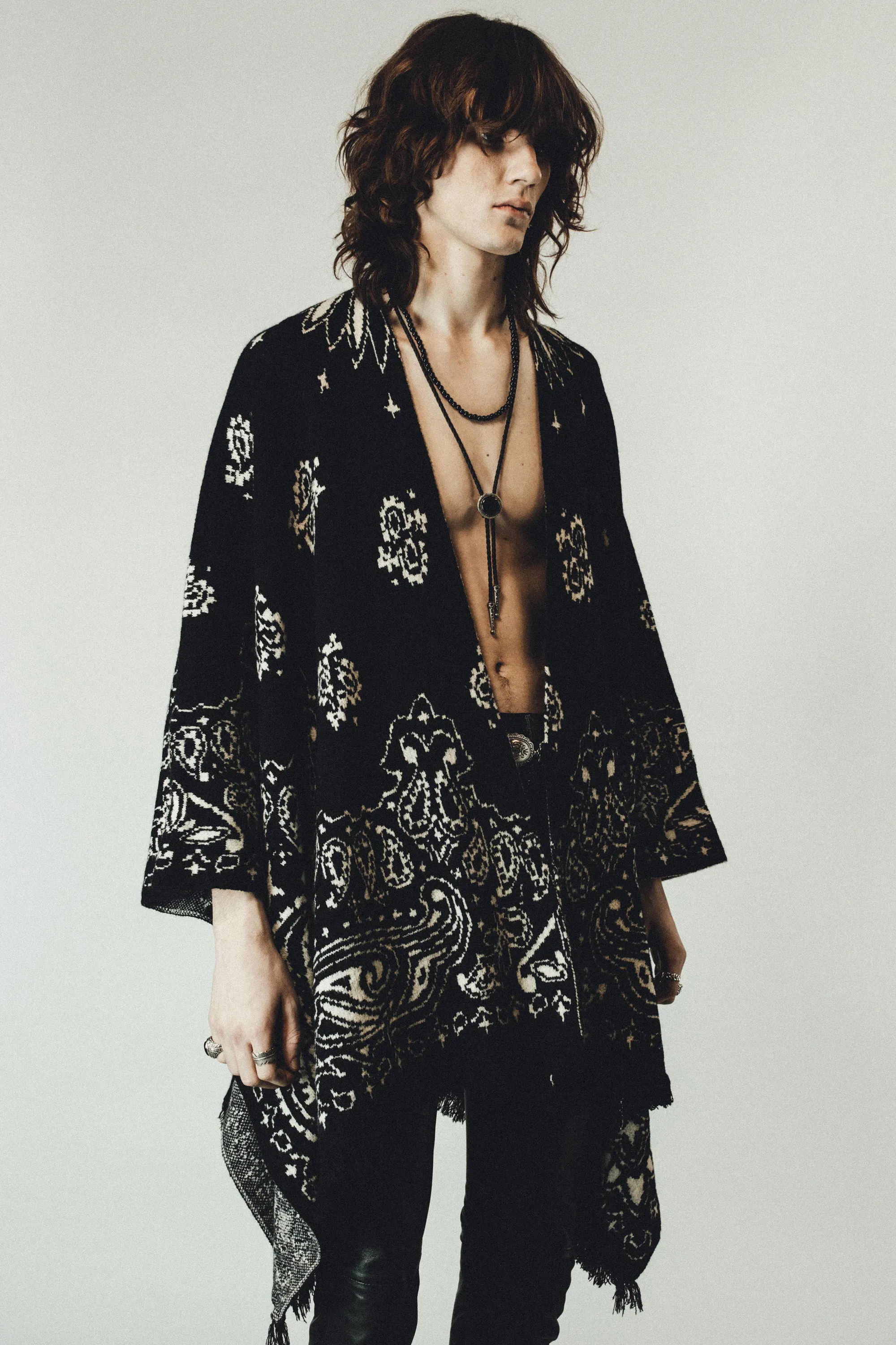 Western Bandana Poncho - Black sold by Other UK product image thumbnail 2