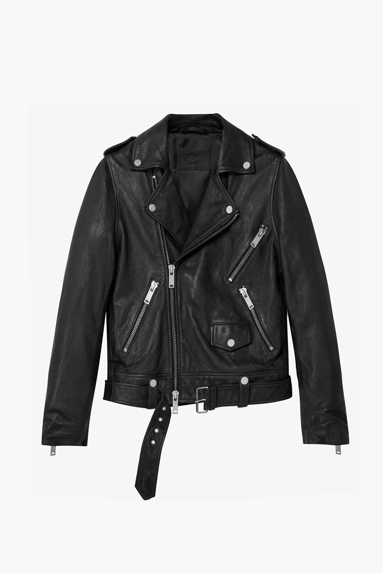 The Deuce Biker Jacket - Printed Skull & Crossbones Vintage Black sold by Other UK product image thumbnail 2