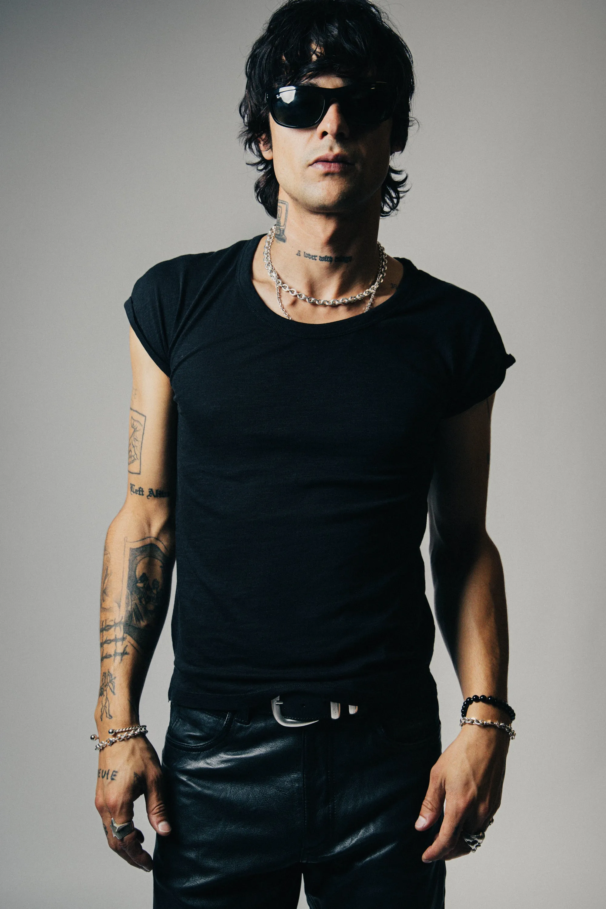 Lazarus Scoop Neck T-Shirt - Black sold by Other UK product image thumbnail 3