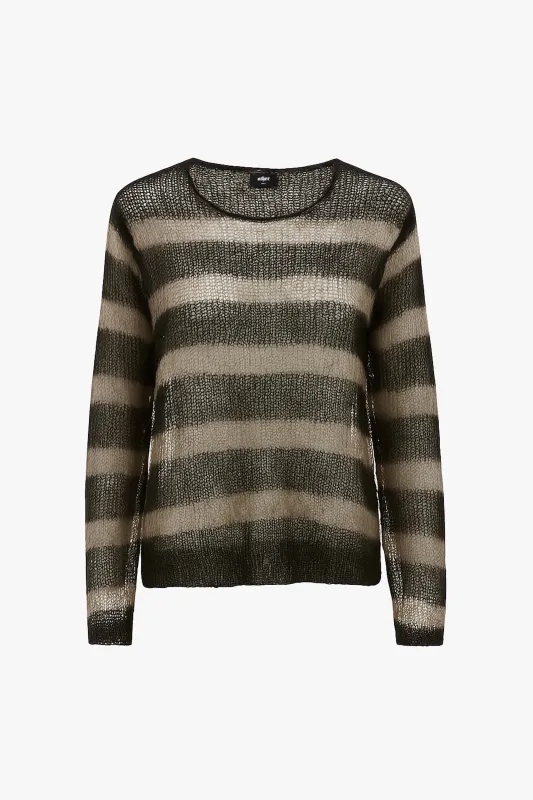 BAND STRIPE NAVARRO JUMPER - BLACK & BONE made by Other UK