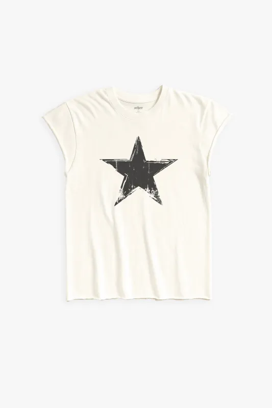 STAR ROCKER TEE - WHITE sold by Other UK