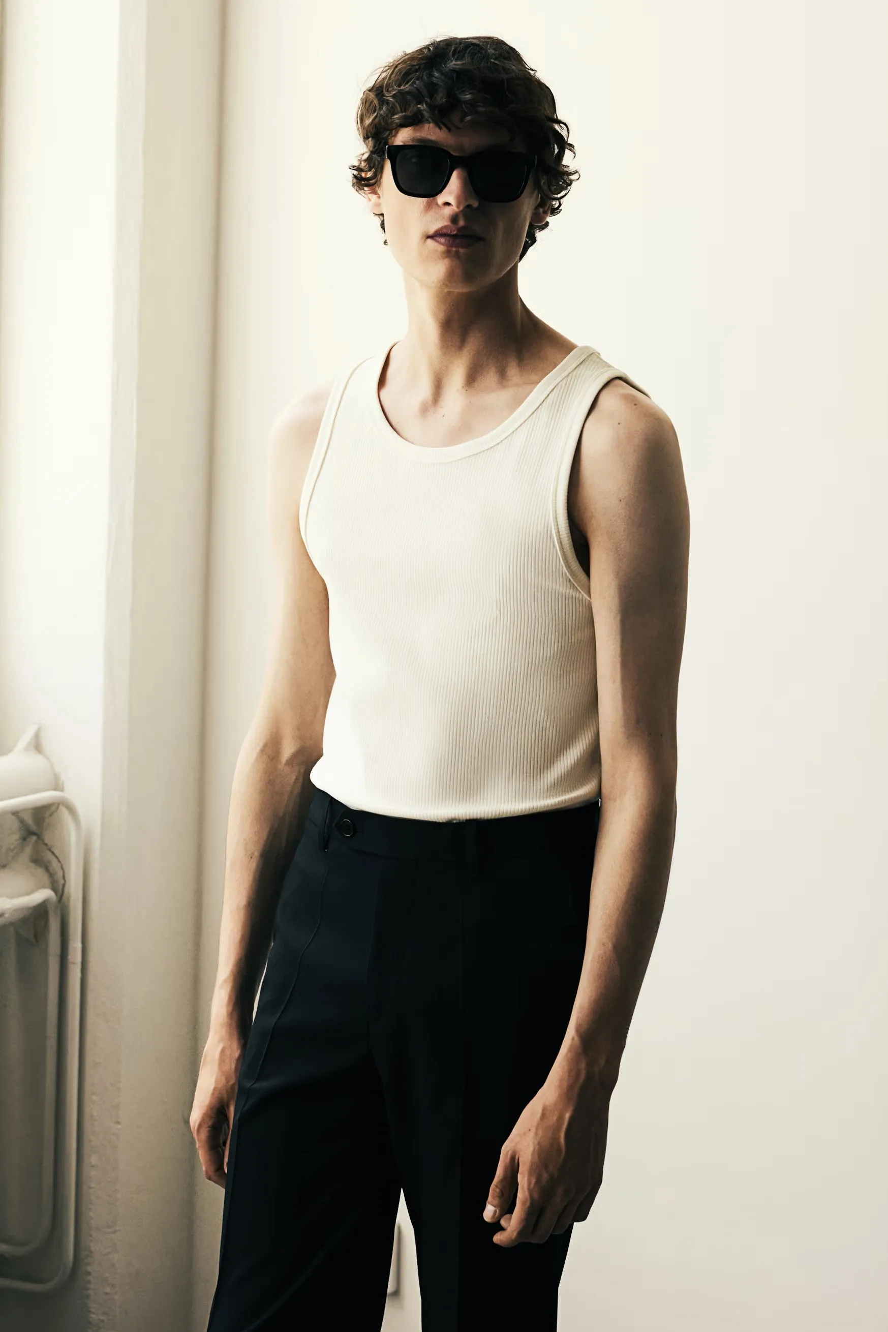 HEAVY RIB BEATER VEST -White sold by Other UK product image thumbnail 2