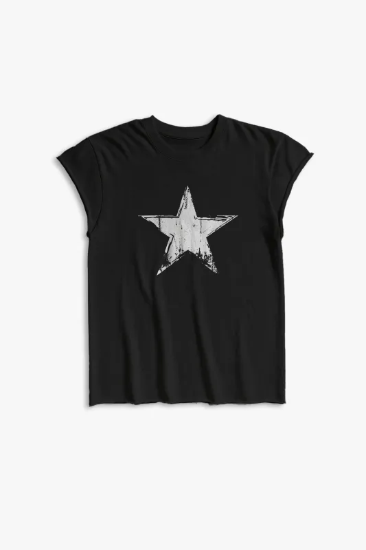 STAR ROCKER TEE - BLACK sold by Other UK