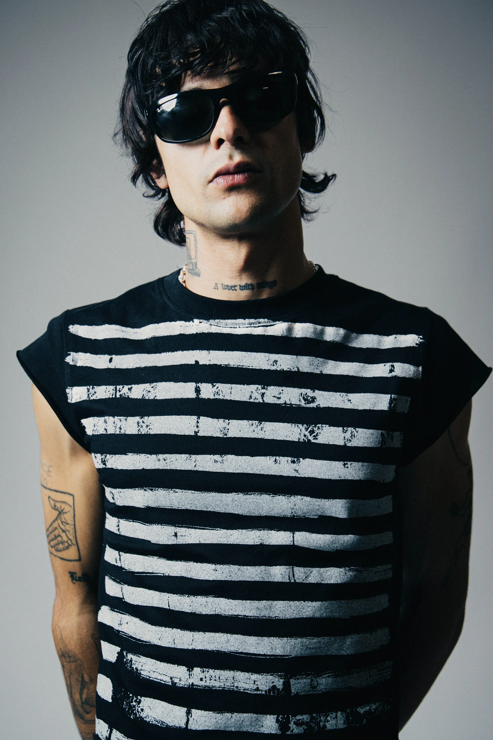 OVER PRINT STRIPE ROCKER TEE sold by Other UK product image thumbnail 2