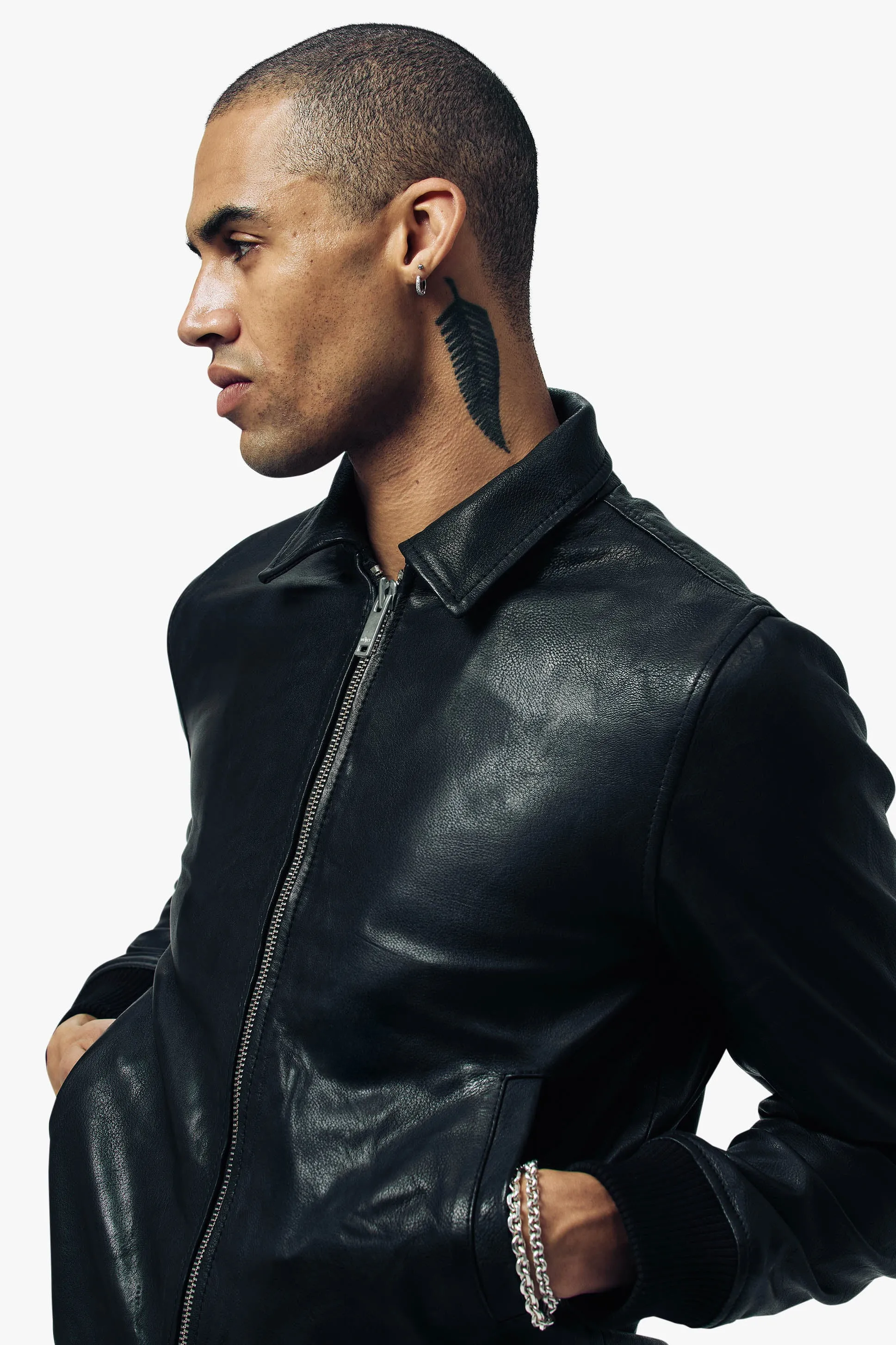 Ziggy Bomber Jacket | Vintage Black sold by Other UK product image thumbnail 3