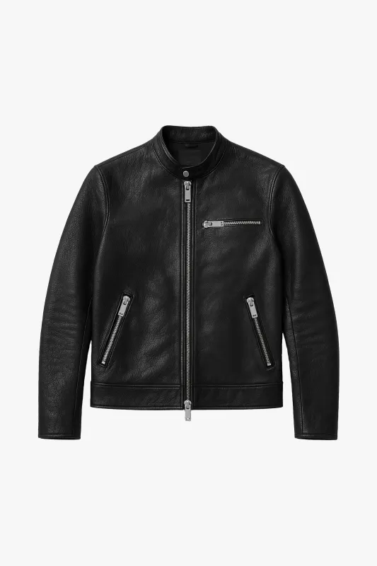 O73H RACER Leather Jacket made by Other UK