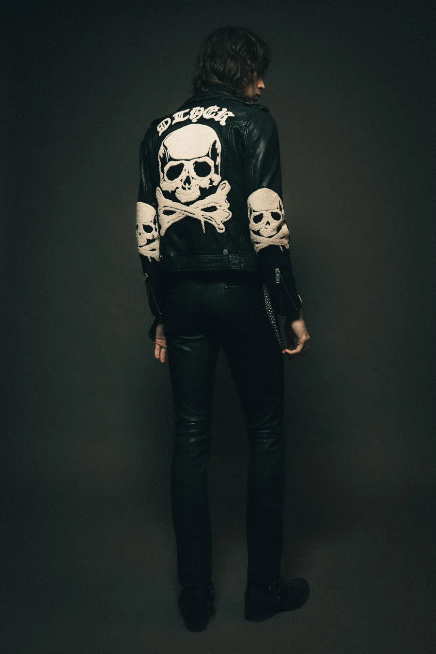 The Deuce Biker Jacket - Skull & Crossbones Patch Vintage Black sold by Other UK product image thumbnail 5
