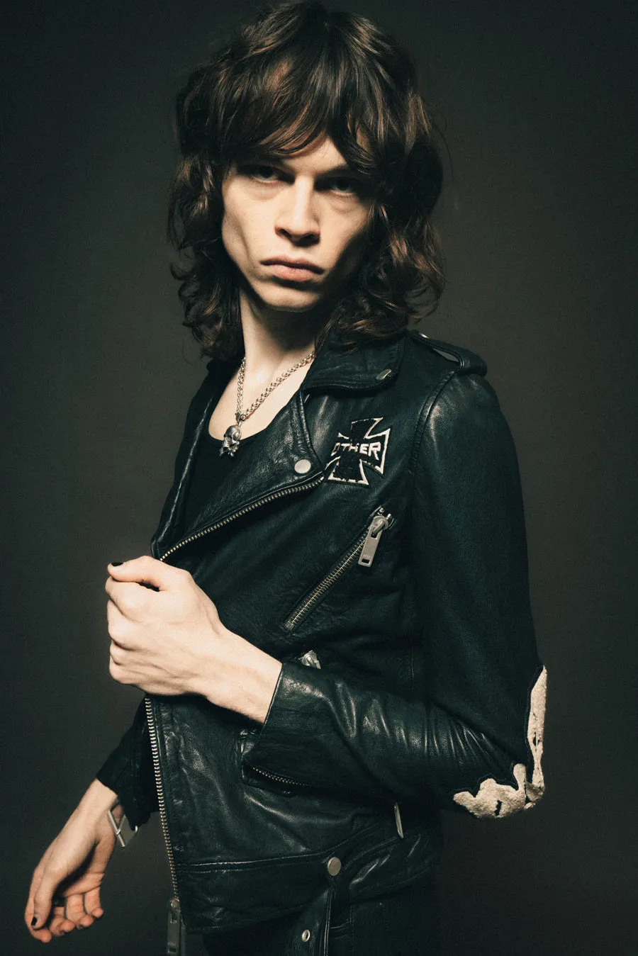 The Deuce Biker Jacket - Skull & Crossbones Patch Vintage Black sold by Other UK product image thumbnail 4