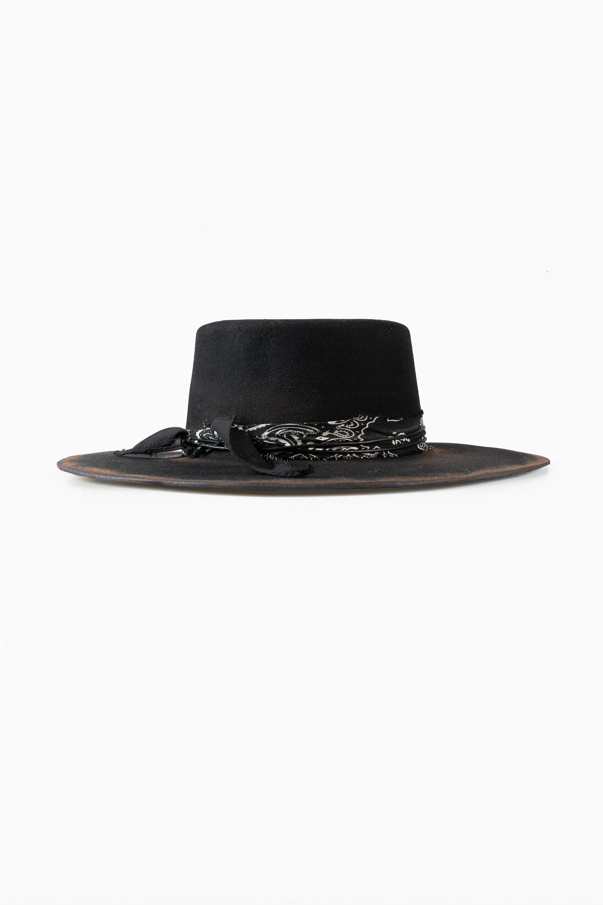The Bandana Boater Hat - Burnt Black sold by Other UK product image thumbnail 2