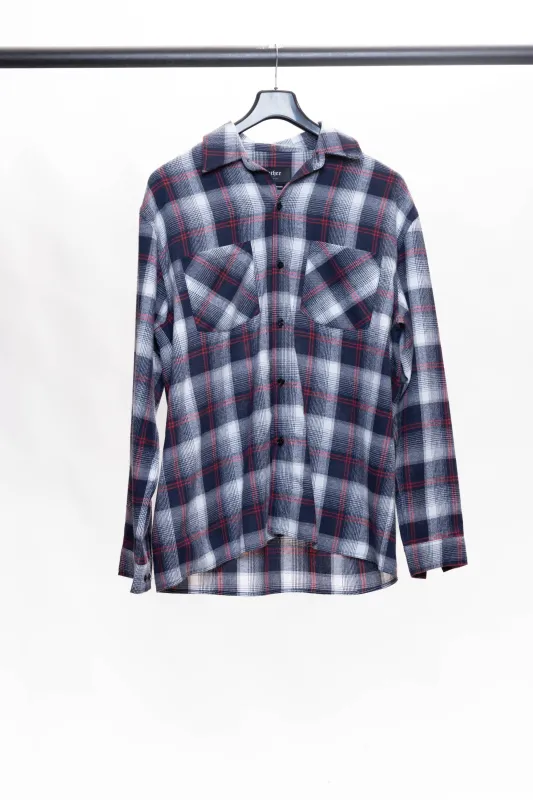 Flannel Shirt | Navy + Red sold by Other UK