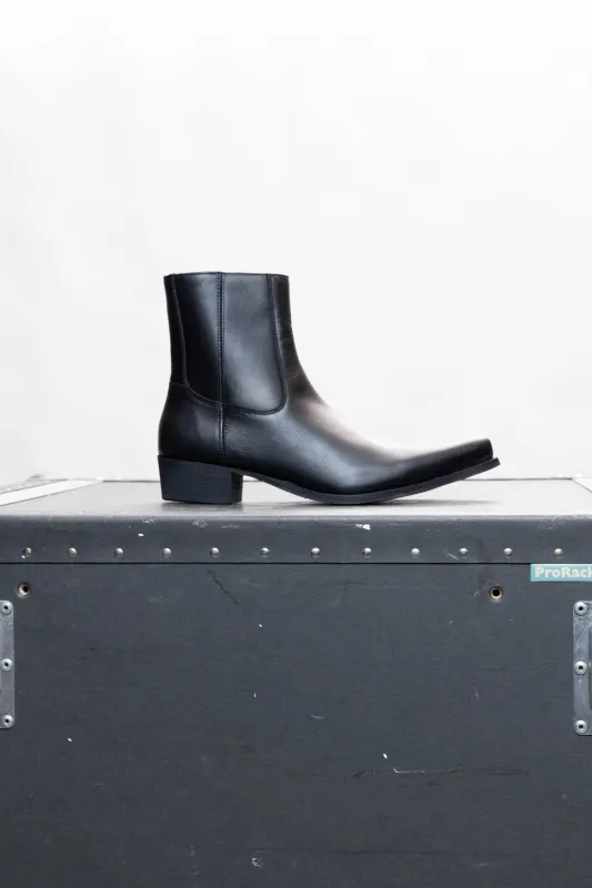 Black Leather Boot UK 11.5 sold by Other UK