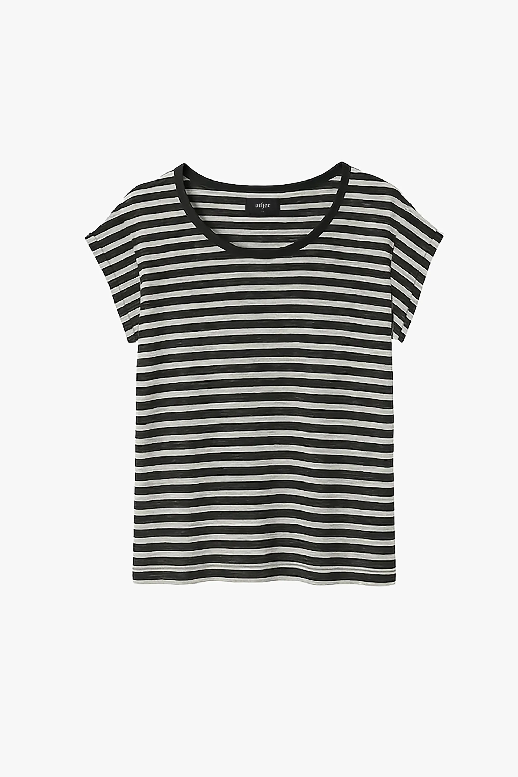 Lazarus Scoop Neck T-Shirt - Stripe sold by Other UK