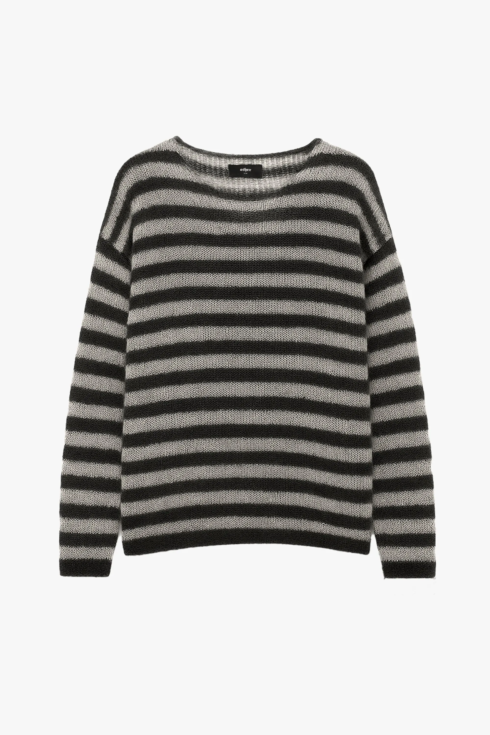 OVERSIZED CLASSIC STRIPE NAVARRO JUMPER - BLACK & DIRTY WHITE - WOMENS sold by Other UK