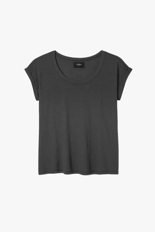 Lazarus Scoop Neck T-Shirt - Gun Metal Grey sold by Other UK
