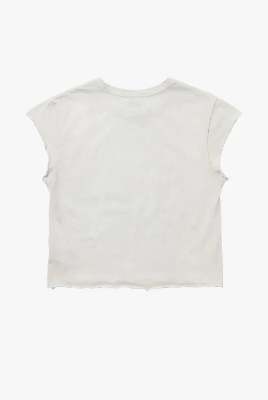 Vintage Issue Raw Edge T-Shirt - Blonde - Women made by Other UK