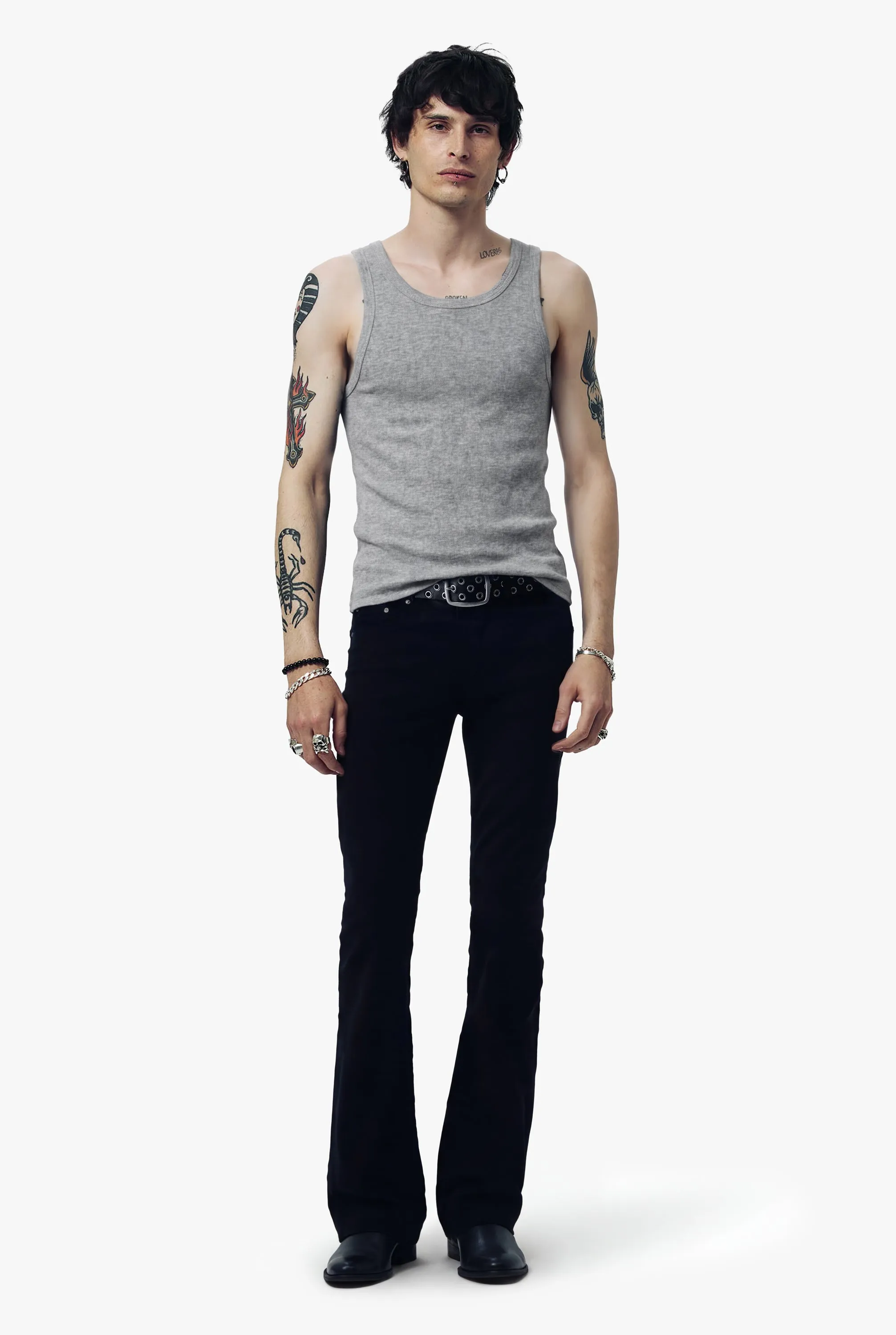 Heavy Rib Beater Vest - Grey sold by Other UK product image thumbnail 2