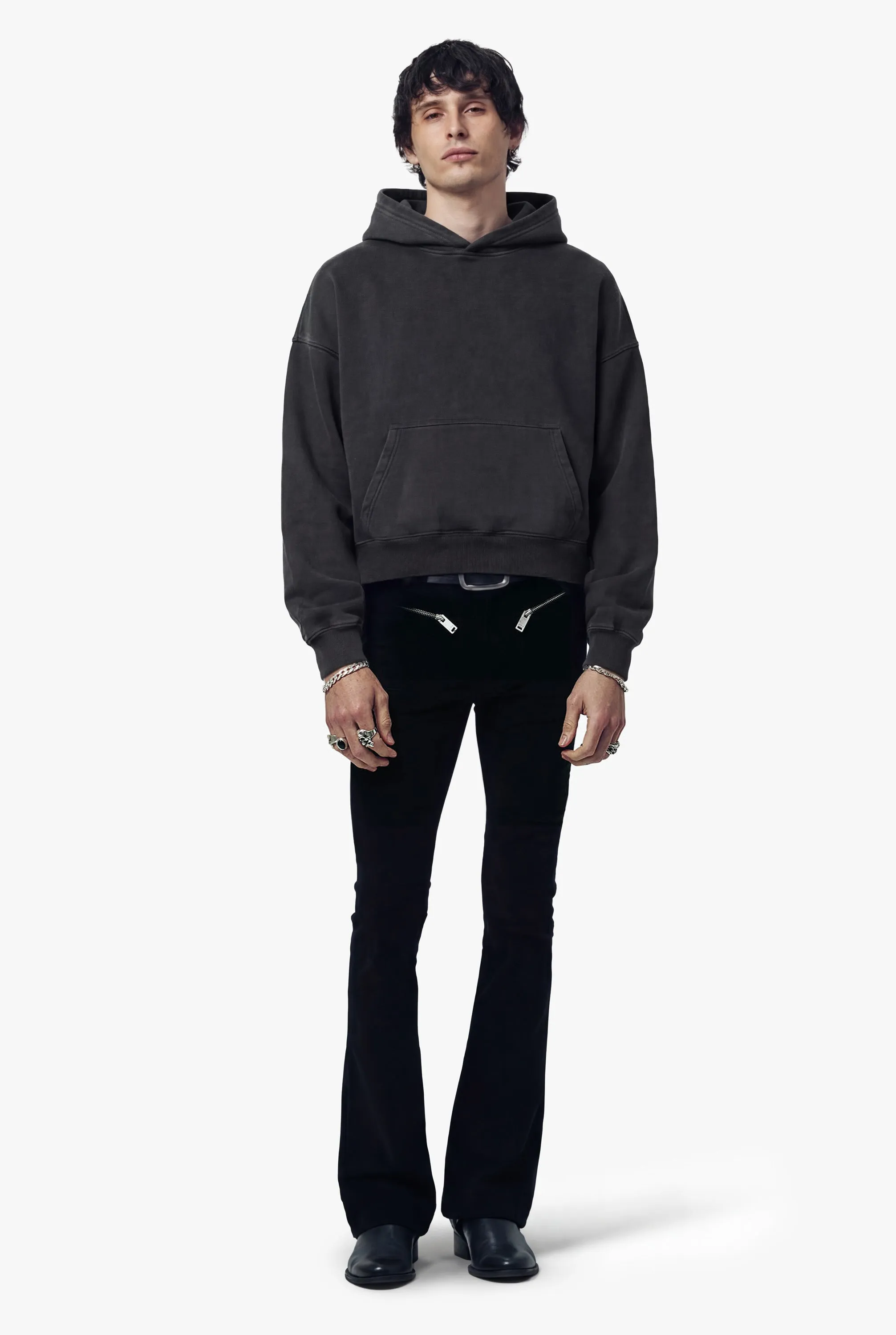 Vintage Issue Oversized Cropped Hoodie - Vintage Black sold by Other UK product image thumbnail 2