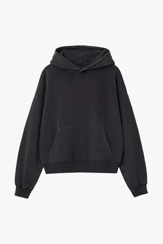 Vintage Issue Oversized Cropped Hoodie - Vintage Black sold by Other UK