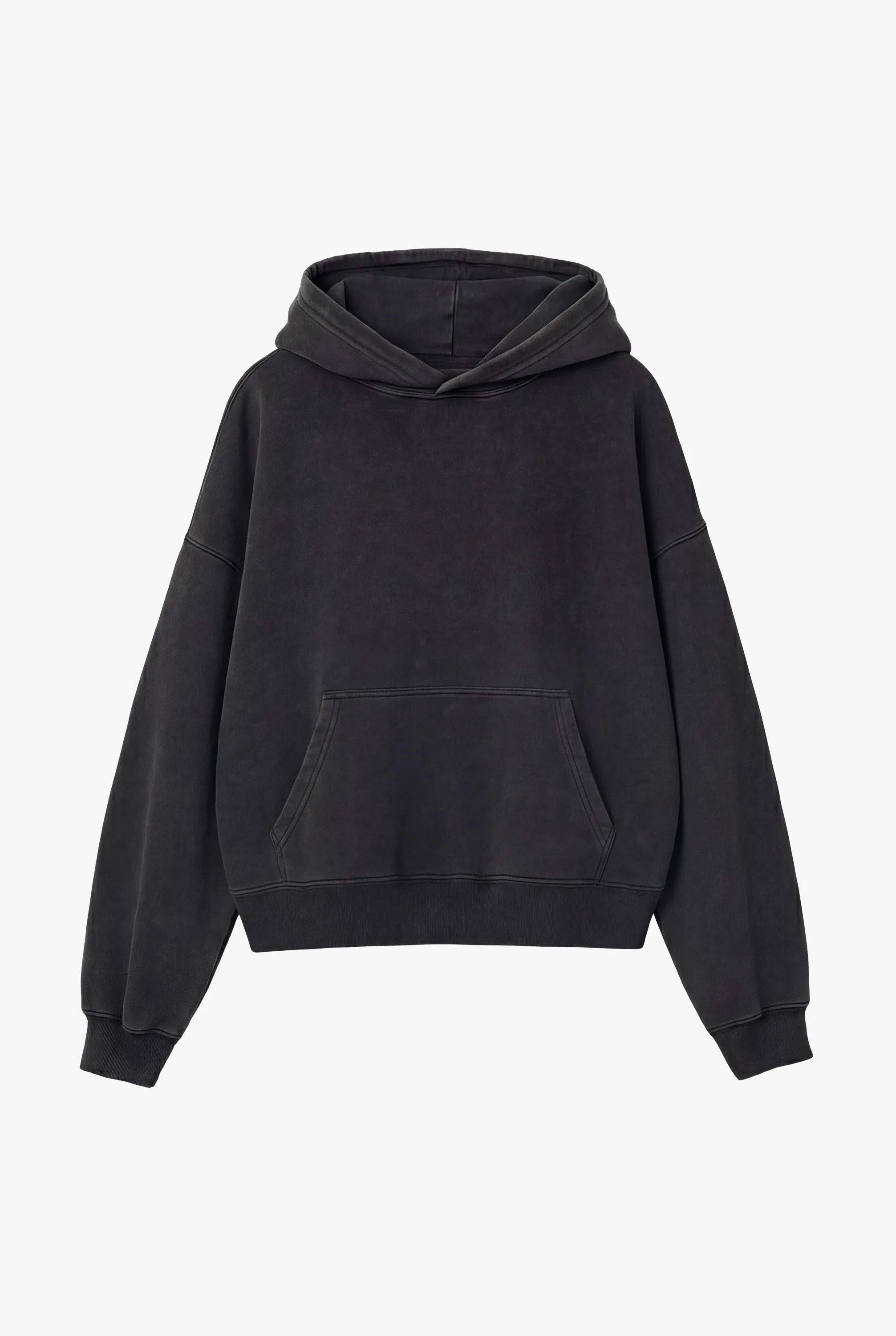 Vintage Issue Oversized Cropped Hoodie - Vintage Black sold by Other UK