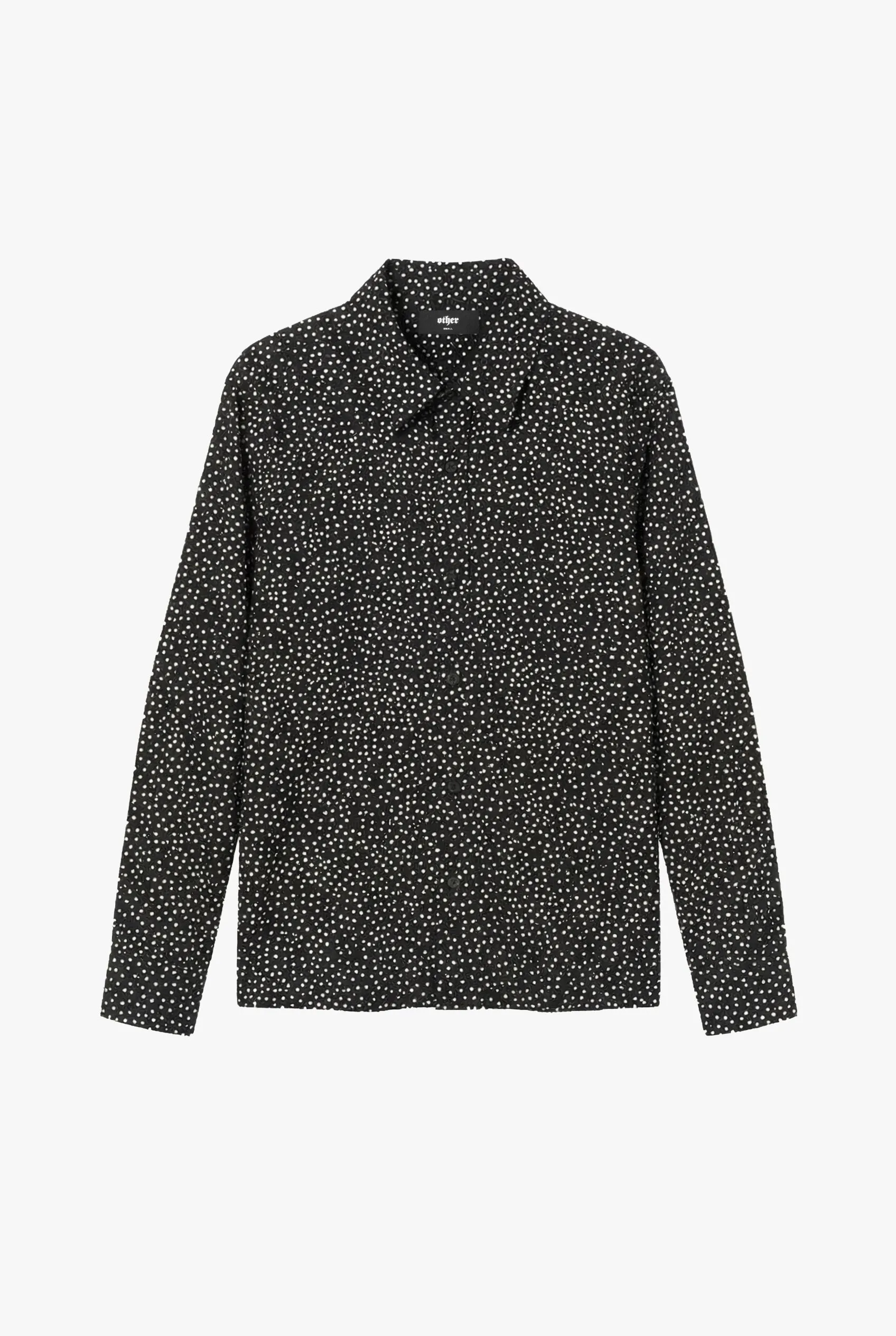 Scattered Dot Long Sleeve Shirt - Black sold by Other UK