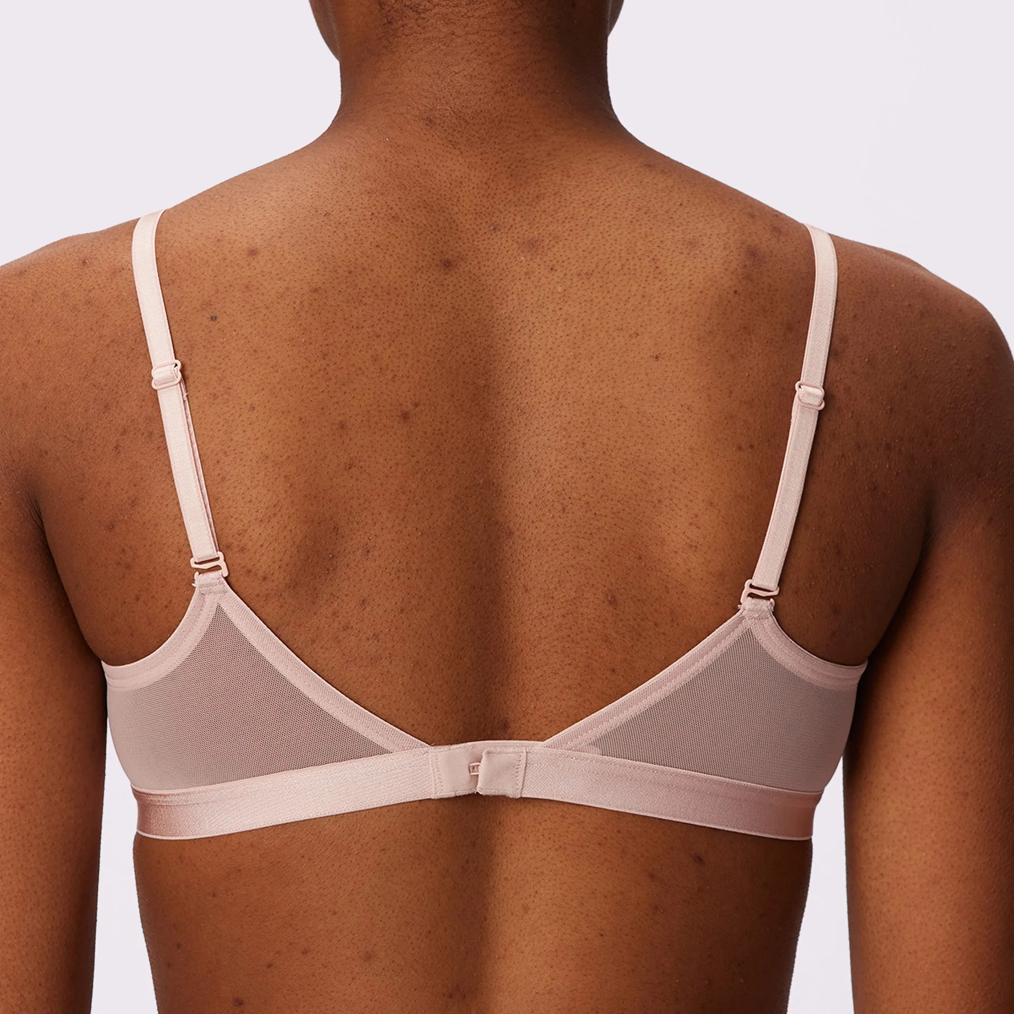 Triangle Bralette | Silky Mesh | Archive (Seashell) sold by Parade product image thumbnail 2