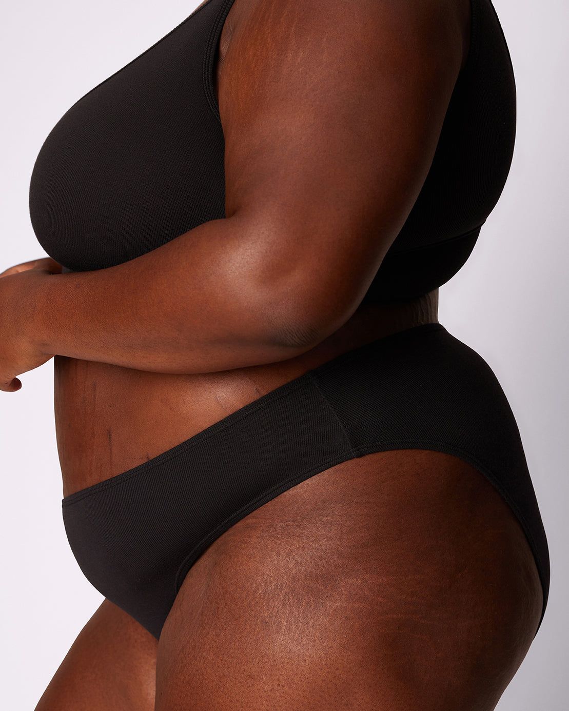 Vintage Rib Second Skin High Rise Brief | Lush Rib (Eightball) sold by Parade