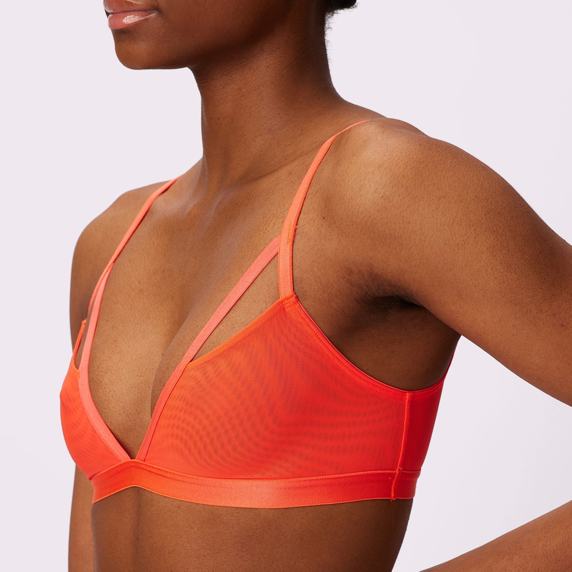 2+ Strappy Triangle Bralette | Silky Mesh | Archive (Spritz) sold by Parade product image thumbnail 3