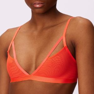 2+ Strappy Triangle Bralette | Silky Mesh | Archive (Spritz) sold by Parade