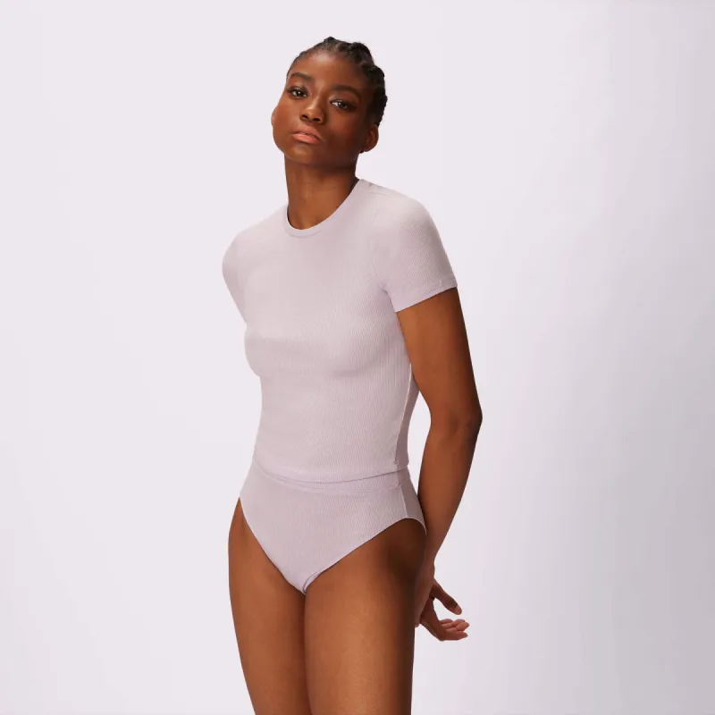 Lush Sculpt Crop Tee | Lush Rib | Archive (Mist) sold by Parade