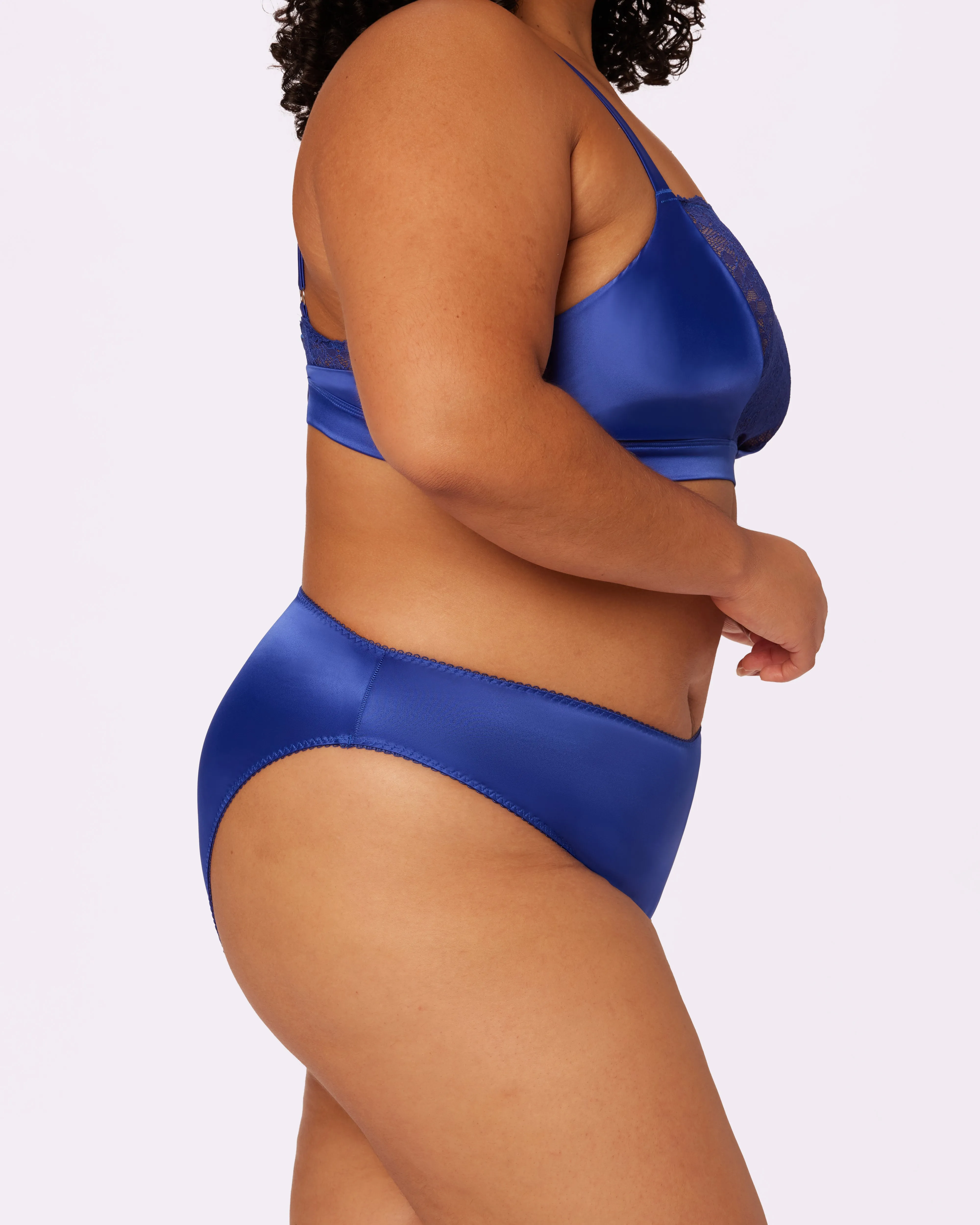 Flirty Lace Float Bralette | Glow Satin | Archive (True Blue) sold by Parade product image thumbnail 2