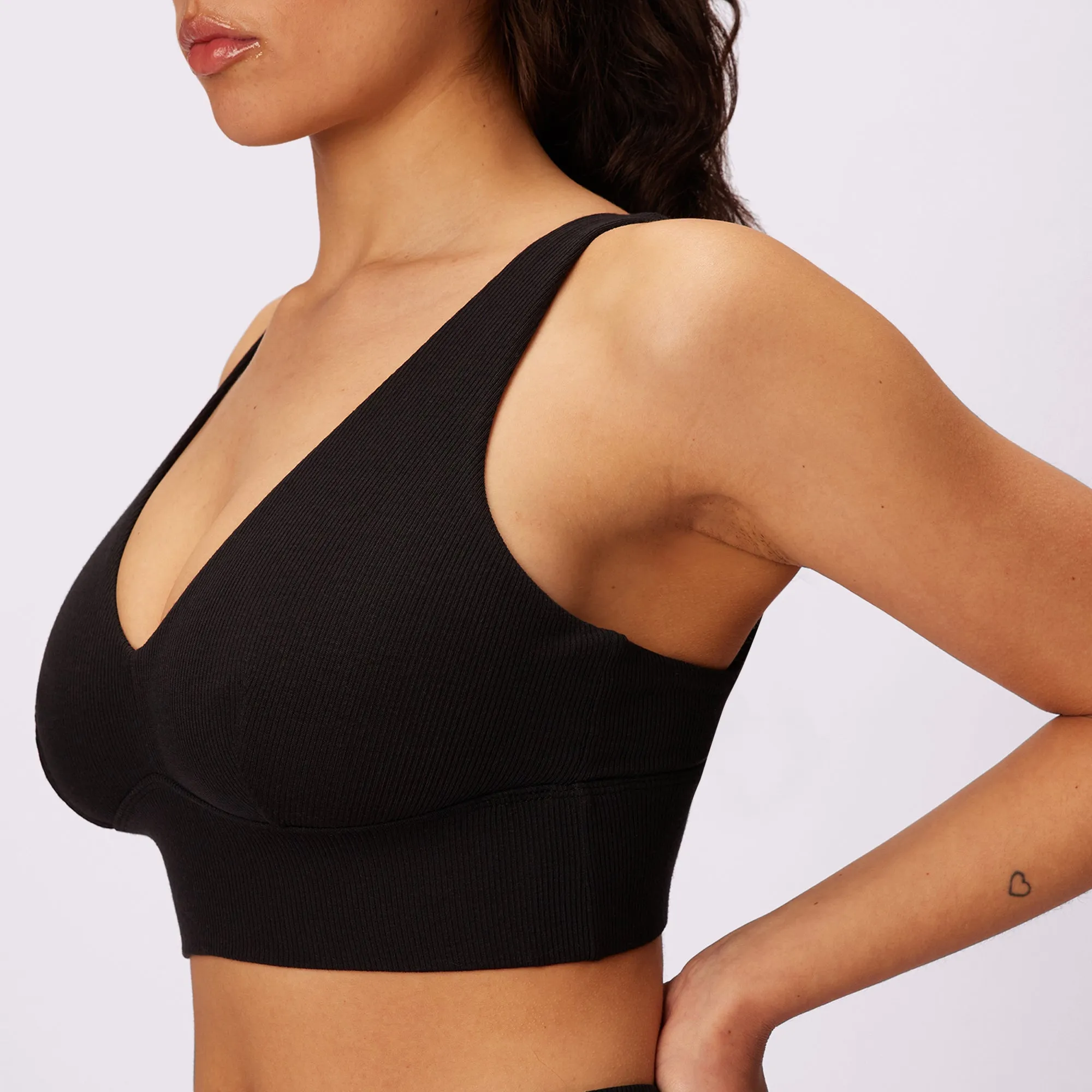 Lush Sculpt Plunge Longline Bralette | Lush Rib | Archive (Eightball) sold by Parade product image thumbnail 2