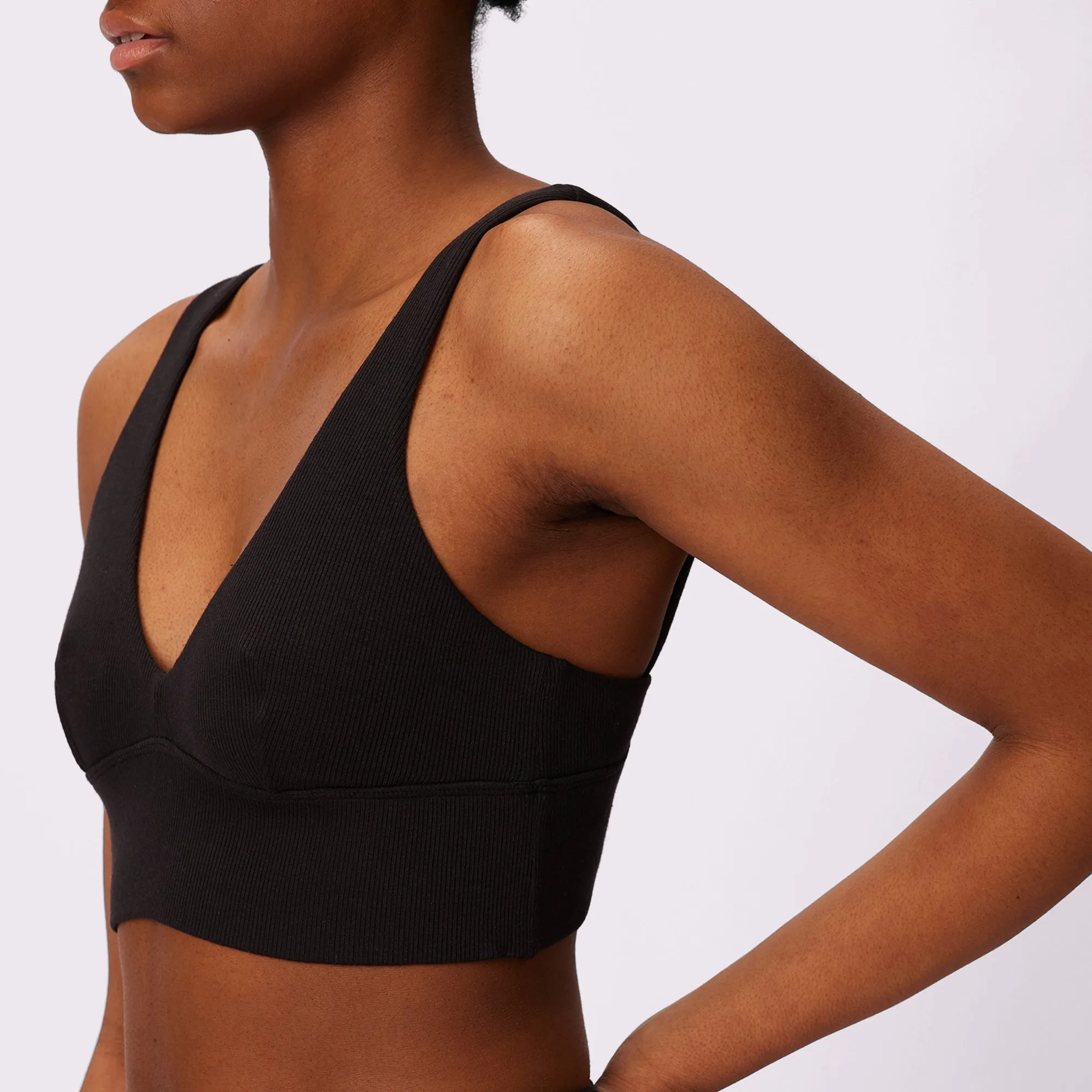 Lush Sculpt Plunge Longline Bralette | Lush Rib | Archive (Eightball) sold by Parade product image thumbnail 5