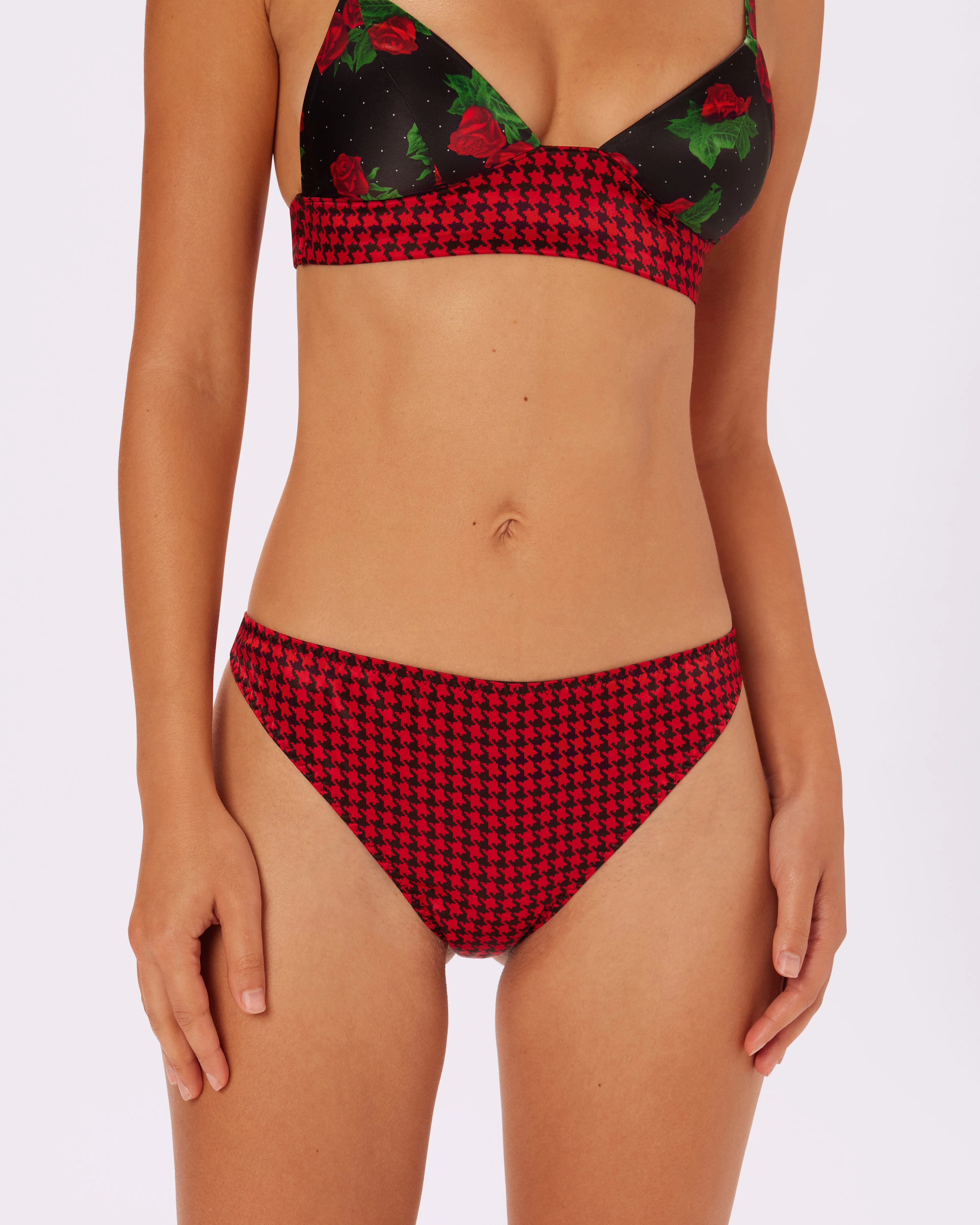 Satin Lace-up Cheeky | Glow Satin | Archive (Check Mate) sold by Parade product image thumbnail 2