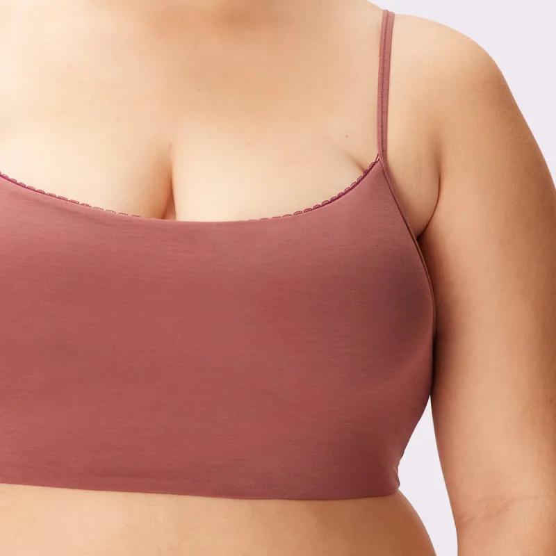 Flirty Lace Touch Scoop Bralette | New:Cotton | Archive (Toasted) made by Parade