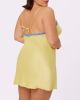 XL Luxe Lace Slip Dress | Luxe Satin | Archive (Key Lime) sold by Parade