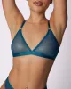 Triangle Bralette Hardware | Silky Mesh | Archive (Mermaid) sold by Parade