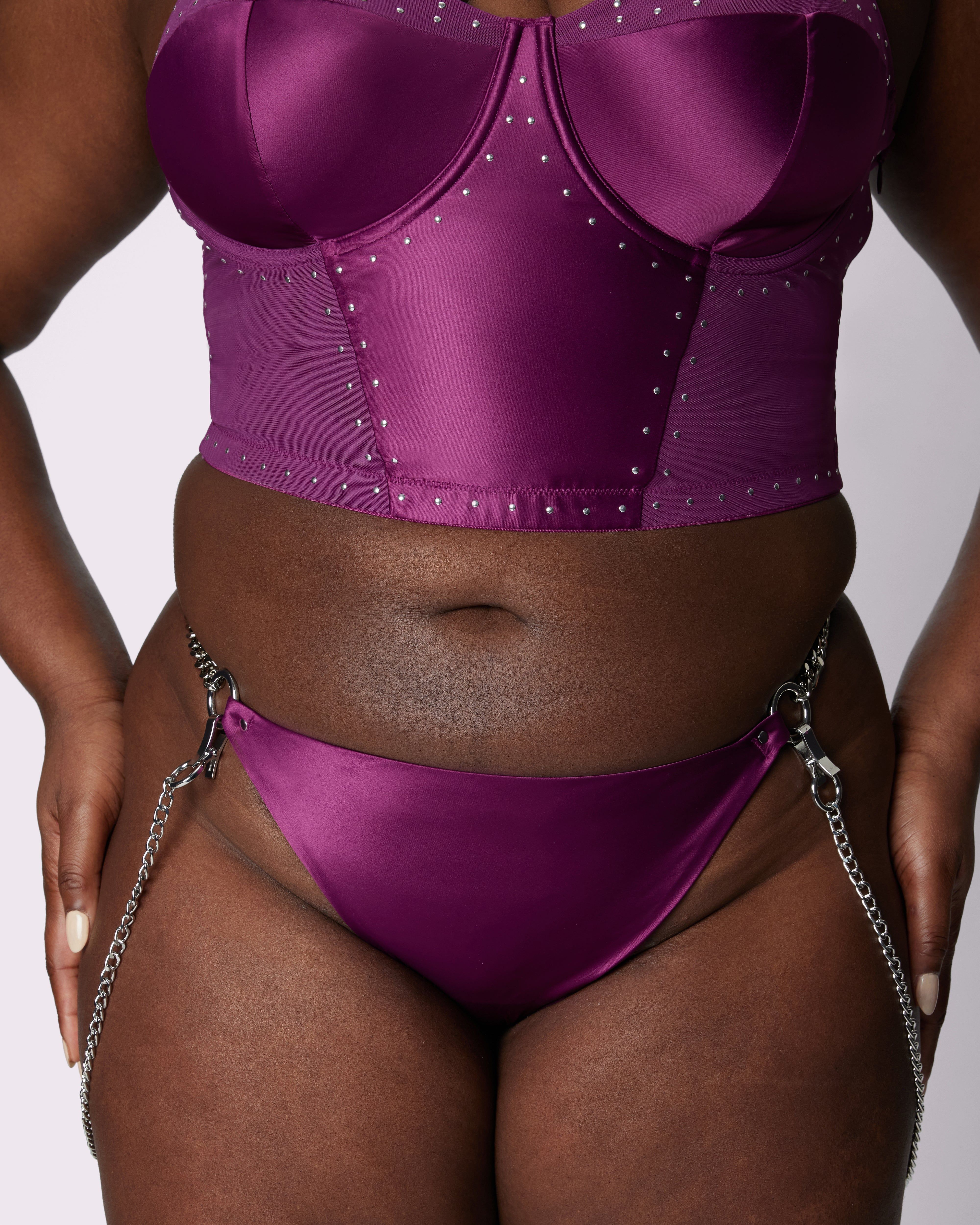 XS Heavy Metal Thong | Glow Satin (Bite) sold by Parade product image thumbnail 4