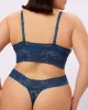 Perfect Lace Triangle Bralette | Soft Lace in Stars (Poseidon) sold by Parade
