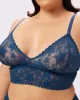 Perfect Lace Triangle Bralette | Soft Lace in Stars (Poseidon) sold by Parade