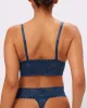 Perfect Lace Triangle Bralette | Soft Lace in Stars (Poseidon) sold by Parade