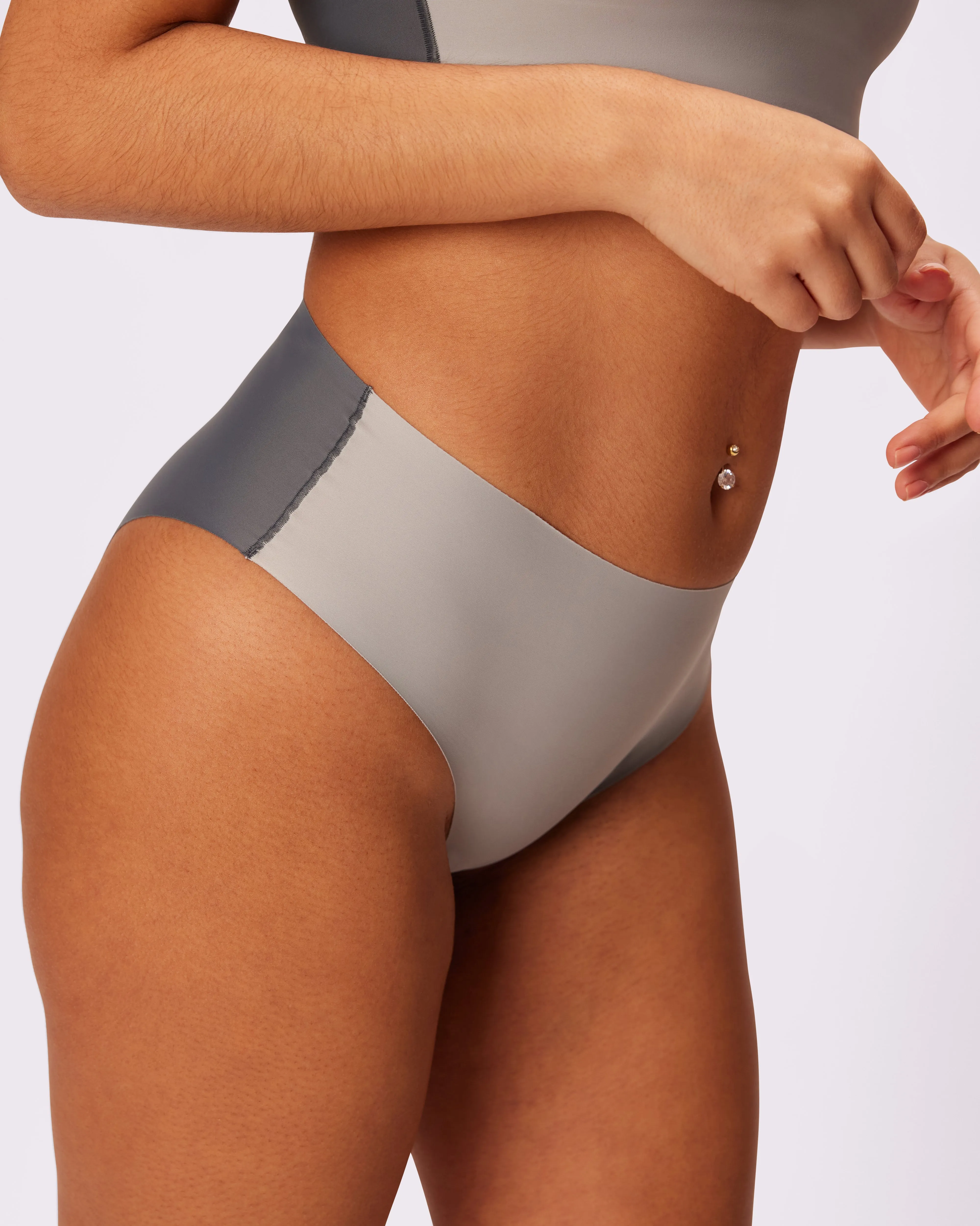 Invisible Sculpt High Rise Brief | Seamless Universal | Archive (Storm Cloud) sold by Parade product image thumbnail 3
