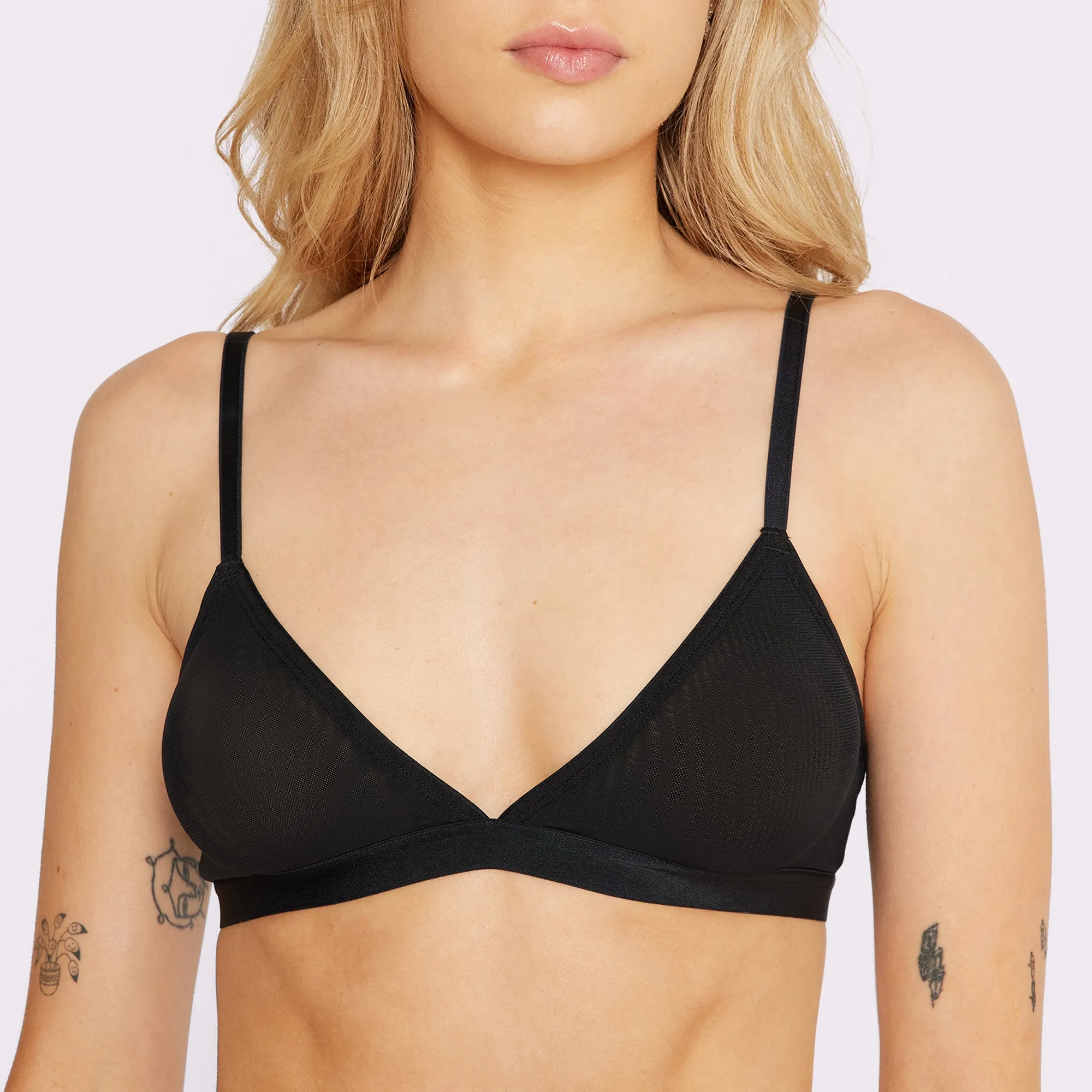 Triangle Bralette | Silky Mesh | Archive (Eightball) sold by Parade