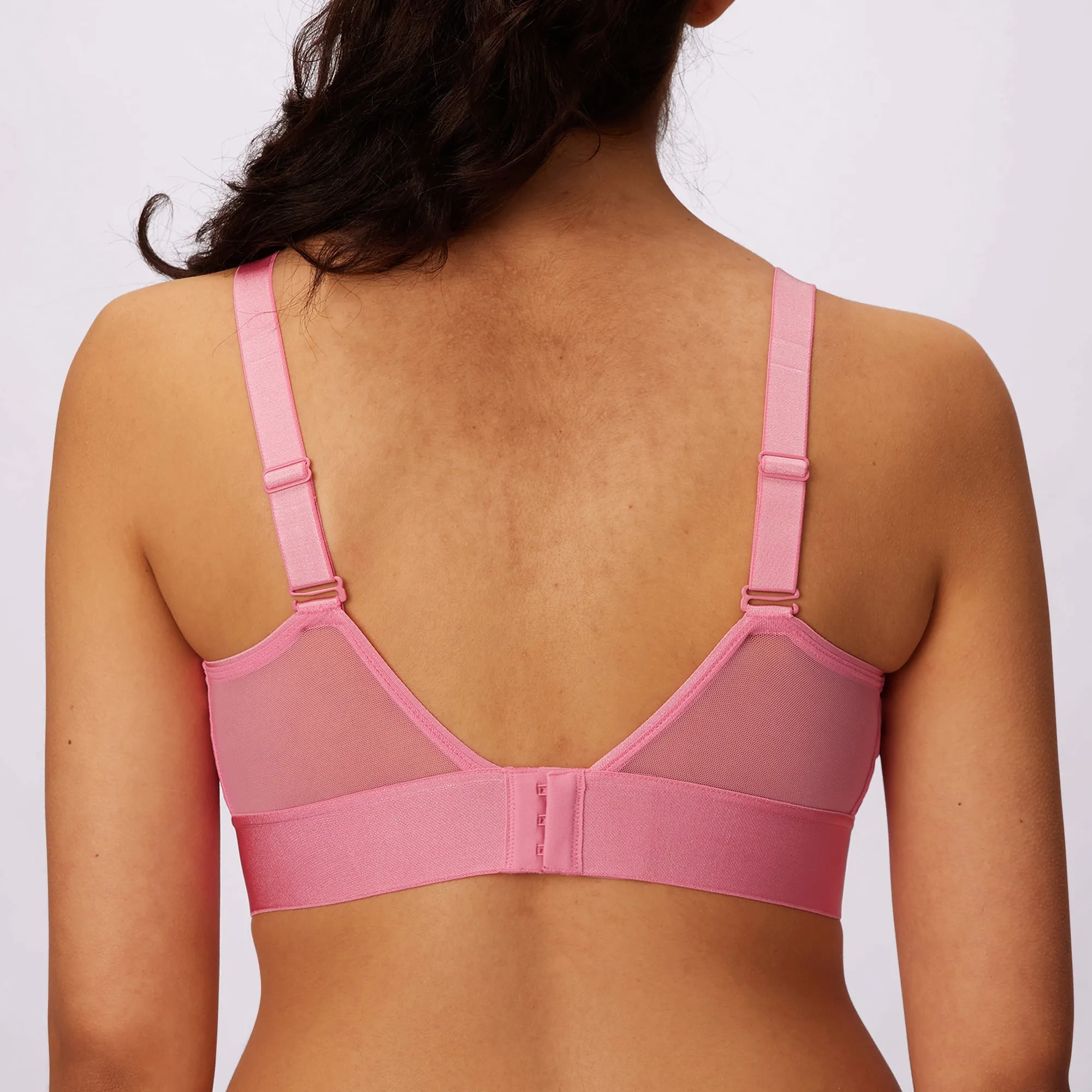 Plunge Bralette | Silky Mesh | Archive (Bubble Gum) sold by Parade product image thumbnail 3