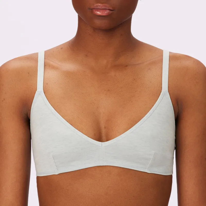 Vintage Soft Triangle Bralette | New:Cotton | Archive (Plant Dye Blueberry) sold by Parade